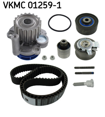 SKF VKMC01259-1 Vezérlés készlet, fogasszíj szett (szíj+görgők+víz